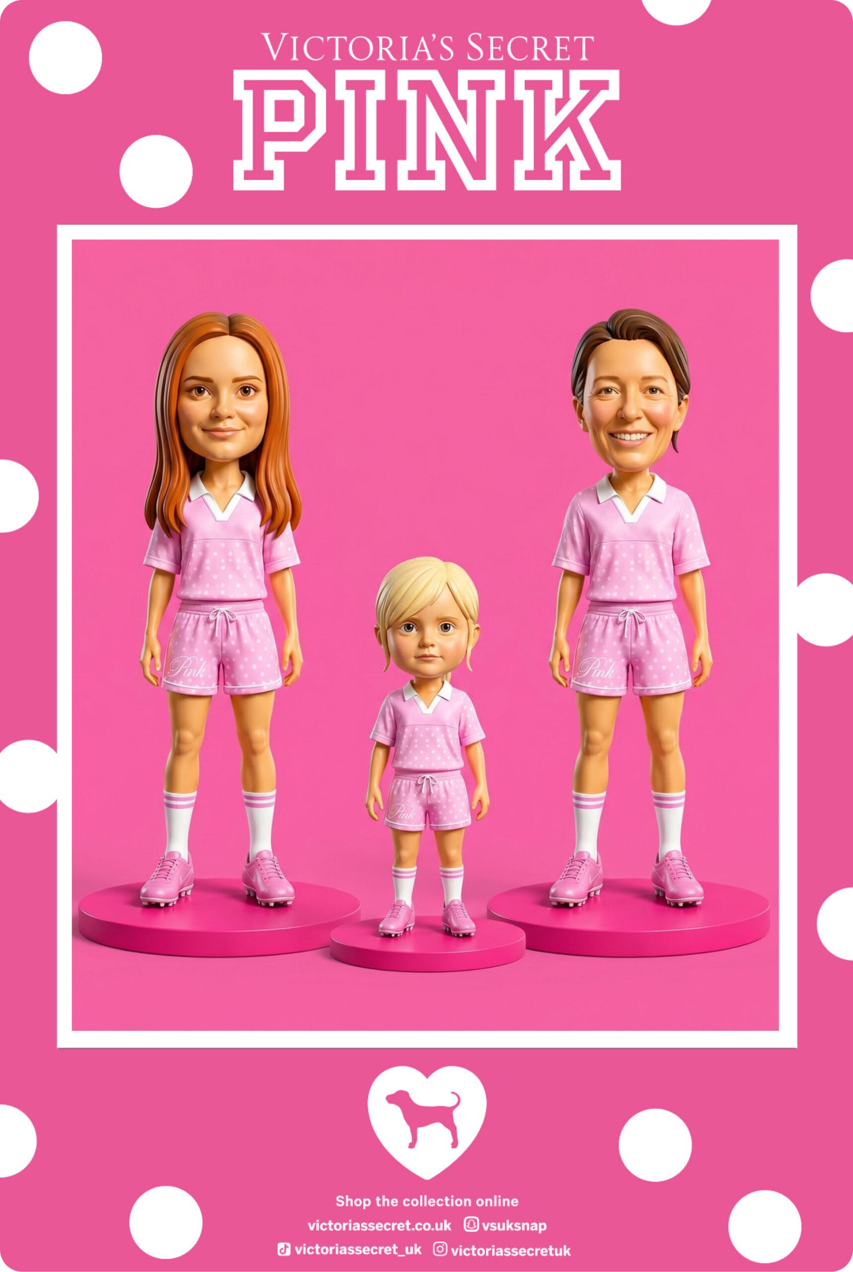AI Photo Booth creating branded caricatures of guests in a Victoria’s Secret Pink theme