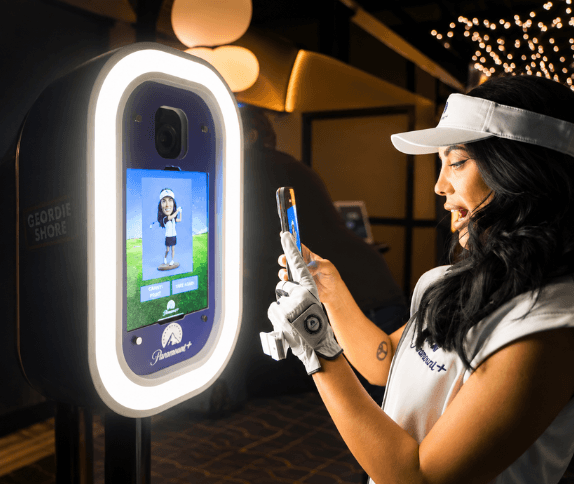 AI Photo Booth enabling instant social sharing at an event
